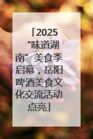 2025 “味道湖南”美食季启幕，岳阳啤酒美食文化交流活动点亮