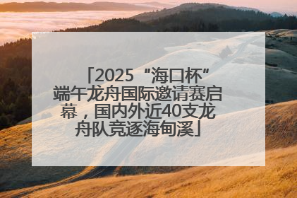 2025“海口杯”端午龙舟国际邀请赛启幕，国内外近40支龙舟队竞逐海甸溪