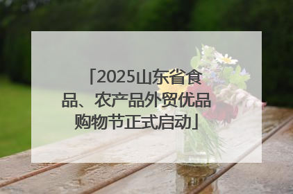 2025山东省食品、农产品外贸优品购物节正式启动