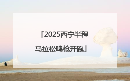 2025西宁半程马拉松鸣枪开跑