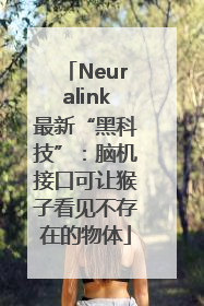 Neuralink最新“黑科技”：脑机接口可让猴子看见不存在的物体